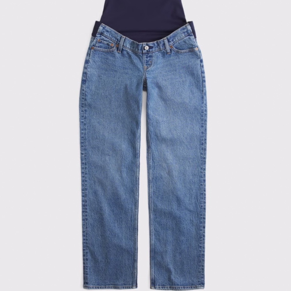 Abercrombie ankle straight maternity jeans